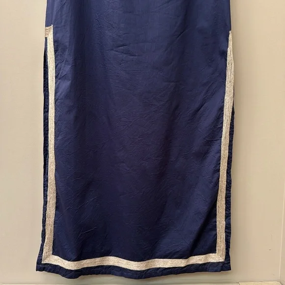 Sail to Sable Sleeveless Classic Maxi Dress | size Small | Navy & gold | EUC - Picture 5 of 11